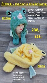 Nové chlupaté čepice - výprodej - 4