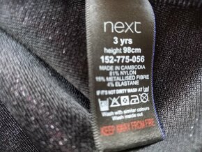 Lurexove šaty s prustrihem vel. 98 Next - 4