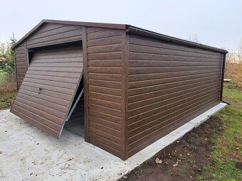 Plechová garáž 5x6 m - 4
