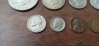 USA sada, lot Amerických mincí. - 4