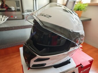 Helma moto LS2 FF324 METRO Gloss White vel.M - 4