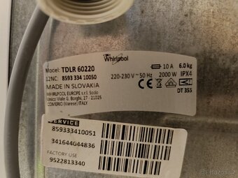 Pračka Whirlpool na 6 kg prádla - 4