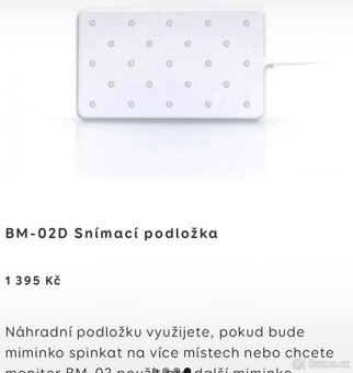 Náhradní podložka k monitoru dechu Nanny BM 02 - 4