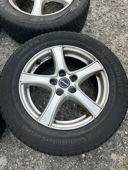 Alu kola Borbet R16 5x112 VW,Škoda + zimní pneu 215/60/16 - 4
