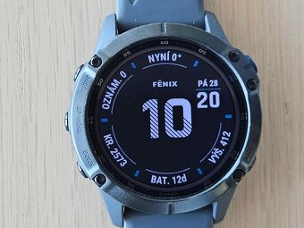 Garmin Fenix 6 Pro Solar (47mm) Černá s šedým páskem - 4