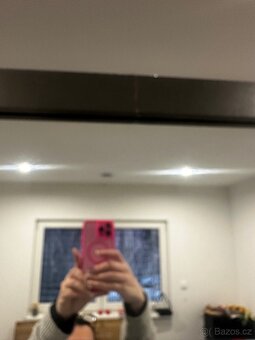 Šatní skříň šedá se zrcadlem - 4