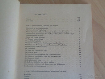 Kniha o chovu ptáků z roku 1954 v němčině - 4