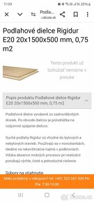 Podlahové dielce Rigidur E20 20x1500x500 mm, 0,75 m2 3ks. - 4