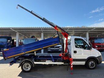 IVECO DAILY TŘÍSTRANNÝ SKLÁPĚČ + HYDRAULICKÁ RUKA do 3,5t - 4