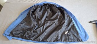 NOVÝ-Pánský oblek modrý sako a kalhoty - 4