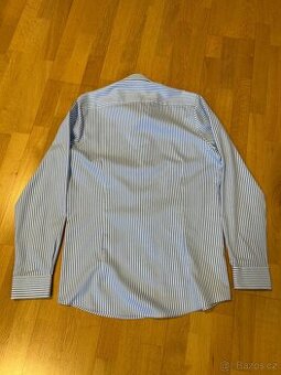 Pruhovaná košile modrobílá - 4
