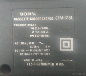 Sony cassette-corder-CFM-313L - 4
