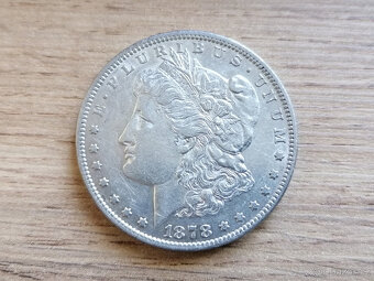 Stříbro 1 Dollar 1878 USA Spojené státy stříbrná mince Ag - 4