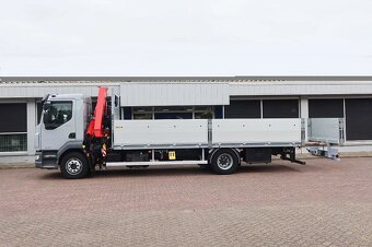 DAF LF260 - valník s hydraulickou rukou FASSI - 4