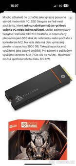 SSD DISK Seagate FireCuda 530 2TB Heatsink - 4