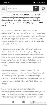 Dvoukomorová horkovzdušná fritéza GOURMETmaxx - 4