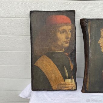 Renesanční obrazy portréty na dřevě - 4