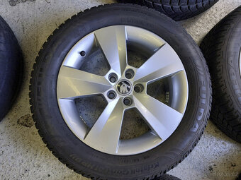 Originál alu kola 16" na Škoda Scala zimní pneu - 4