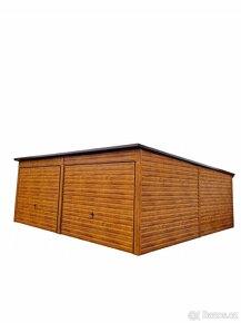 Plechová dvojgaráž 6x6m - 4
