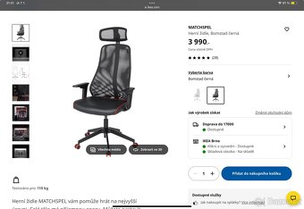 Herní kancelářská židle Ikea Matchspell - 4
