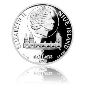 Stříbrná uncová mince 700. výročí narození Karla IV. proof - 4