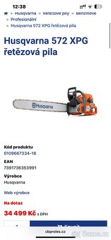 Husqvarna 572 xp G s výhřevem rukojeti - 4