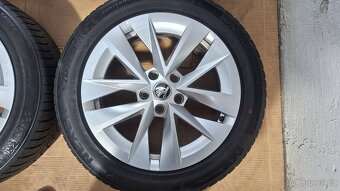 Alu kola Škoda 17" 5x112 zimní pneu 205/55 R17 5-6mm Octa4 - 4