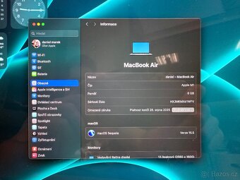 MACBOOK AIR 2020 13" M1. 8/256GB. TOP STAV. - 4