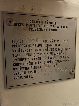 Koupím plynový kotel ETI - 4