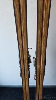 Historické sjezdové lyže 190 cm - 4