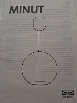 Lustr  KEA Minut - stínítko. TOP stav. - 4
