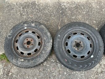 Sada kol 5x100, 195/65/15, Octavia, golf, pneu 6,5mm - 4