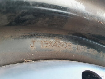 Plechová kola R13 s pneu 155/80/R13 - 4