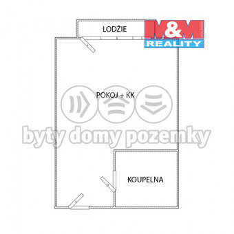 Pronájem bytu 1+kk, 25 m², Klášterec n/O, ul. Budovatelská - 4