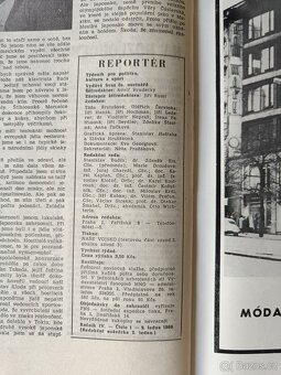 Časopis Reportér rocnik IV. 1969 - nekompletní, 1 chybi, 18 - 4