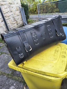 Kožený kufr na motorku (choppera) - 4