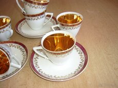 Kávový servis - zlacený - 4