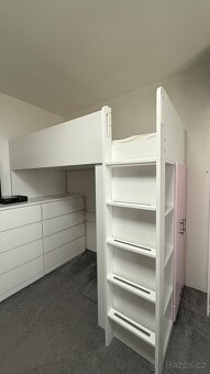 Patrová postel SMASTAD s psacím stolem - 4