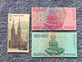 3 bankovky z Chorvatska - 4