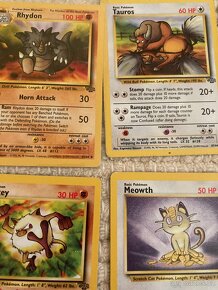 POKEMON JUNGLE VELKÝ ŠTOS KARET ROK 1999 - 4