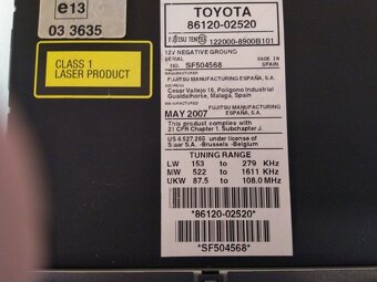 Radio Toyota Auris - 4
