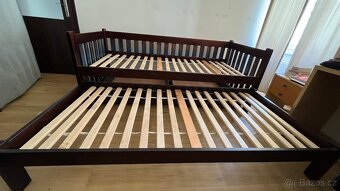 Dřevěná postel s přistýlkou - 4