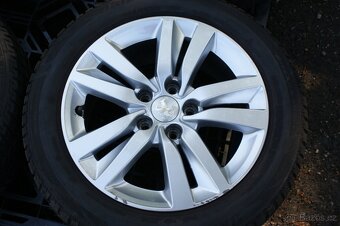 4ks orig. alu kola Peugeot 5x108 take Citroen R16 zimni pneu - 4