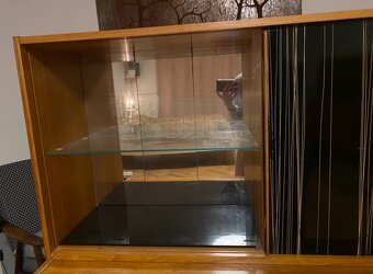 Skříň komoda sekretář vitrína Jitona 1965 - 4