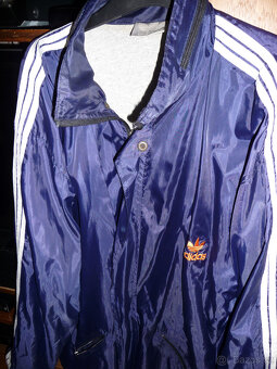ADIDAS bunda pánská dlouhá šusťáková - RETRO - 4