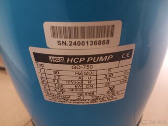 Nové drenážní čerpadlo HCP GD-750 - 4