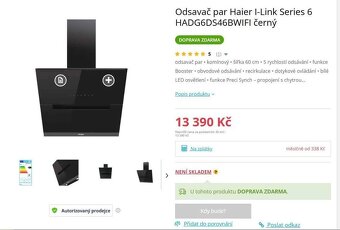 Cooker hood smart WiFi Haier - 4