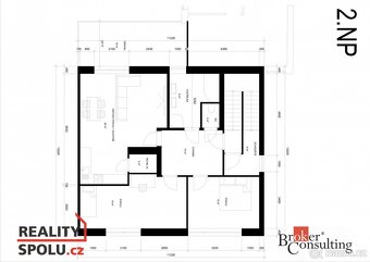 Prodej, byty/3+kk, 83 m2, 9. května 836, 66453 Újezd u Brna, - 4