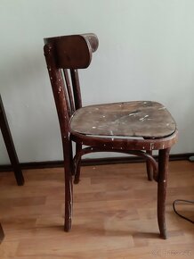 2 staré dřevěné židle Thonet - cena za obě - 4