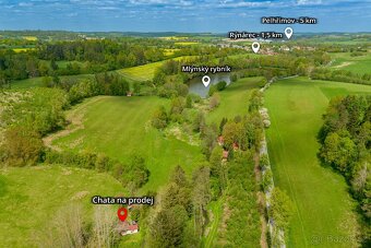 Prodej rekreační chaty v krásné přírodě u Rynárce - 4
